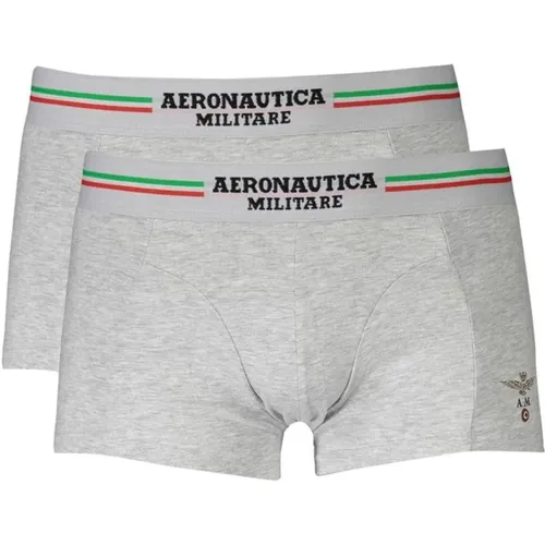 Cotton Boxer Shorts Bi-Pack , male, Sizes: 2XL - aeronautica militare - Modalova