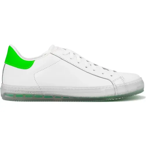 Handcrafted Leather Sneakers with Transparent Contrasting Details , male, Sizes: 9 1/2 UK, 10 UK, 7 1/2 UK - Kiton - Modalova