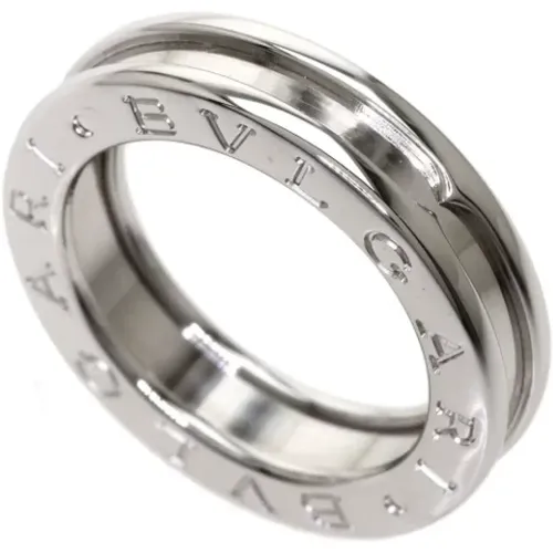 Pre-owned White Gold rings , female, Sizes: ONE SIZE - Bvlgari Vintage - Modalova