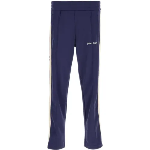 Stylische Blaue Polyester Joggers , Herren, Größe: L - Palm Angels - Modalova