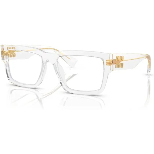Transparente Brillengestelle , unisex, Größe: 52 MM - Miu Miu - Modalova