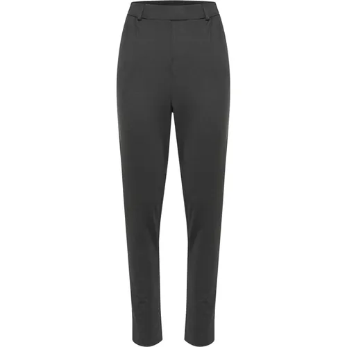 Schwarze Oyster Slim Fit Hose , Damen, Größe: M - Kaffe - Modalova