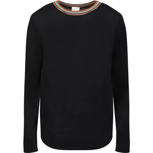 Cozy Merino Wool Sweatshirt with Artist Stripe Motif , female, Sizes: L, XL, 2XL - Paul Smith - Modalova