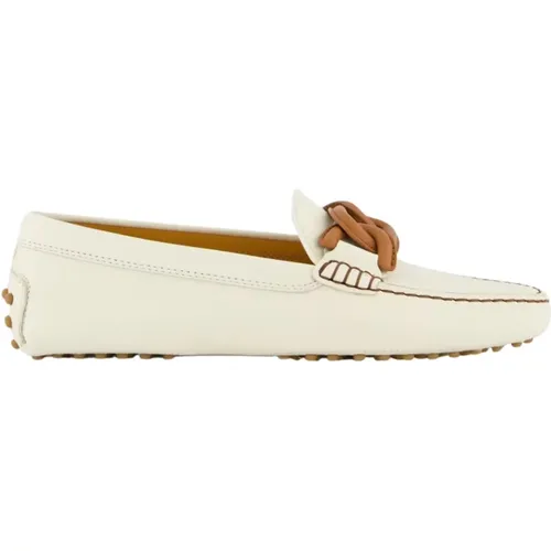 Weiße Catena Loafers , Damen, Größe: 40 EU - TOD'S - Modalova