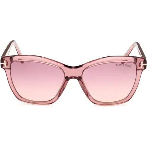 Transparente Quadratische Sonnenbrille , Damen, Größe: 54 MM - Tom Ford - Modalova