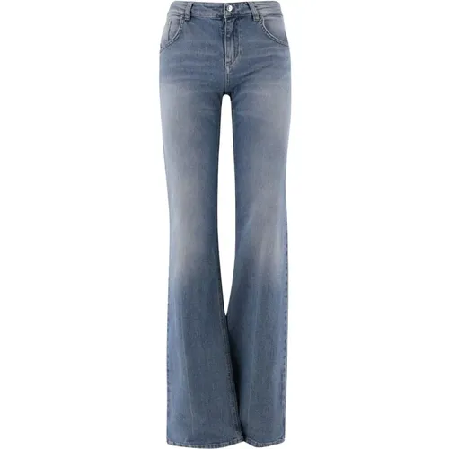 Flared Denim Jeans , Damen, Größe: M - Blumarine - Modalova