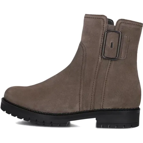 Taupe Wildleder Stiefeletten Stilvolles Modell , Damen, Größe: 36 EU - Gabor - Modalova