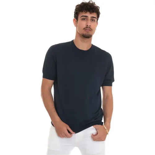 T-Shirt,Kurzarm Rundhals Pullover aus Baumwolle - Gran Sasso - Modalova