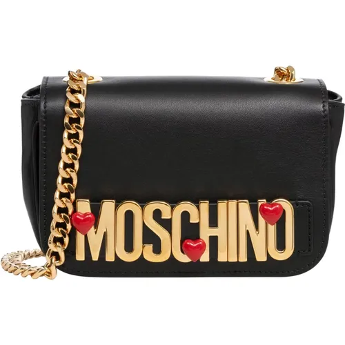 Stylish Shoulder Bag with Magnet Closure , female, Sizes: ONE SIZE - Moschino - Modalova