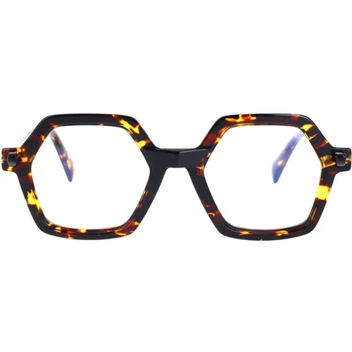 Sonnenbrille mit eckigem Rahmen und transparenten Gläsern - Kuboraum - Modalova