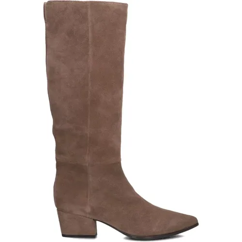 Elegante Jefri Hohe Stiefel in Taupe , Damen, Größe: 40 EU - Unisa - Modalova