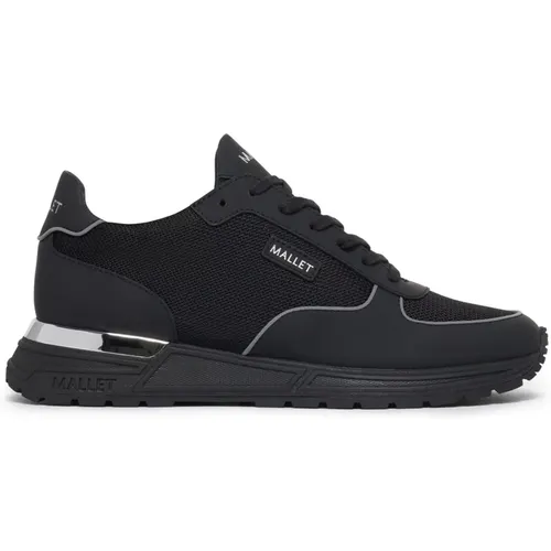 Lite Triple Schwarz Silber Sneakers , Herren, Größe: 41 EU - Mallet London - Modalova