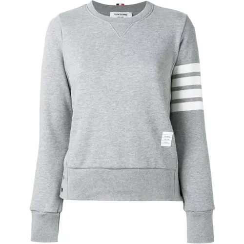 Grey Sweater with Four-Bar Stripe , female, Sizes: M, S, 2XS, XS - Thom Browne - Modalova