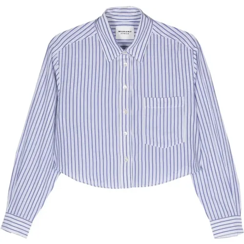 Striped White and Eliora Shirt , female, Sizes: S, XS - Isabel Marant Étoile - Modalova
