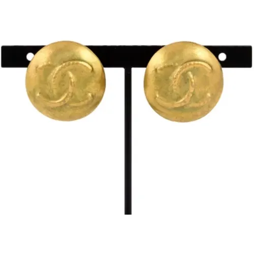 Pre-owned Metal earrings , female, Sizes: ONE SIZE - Chanel Vintage - Modalova