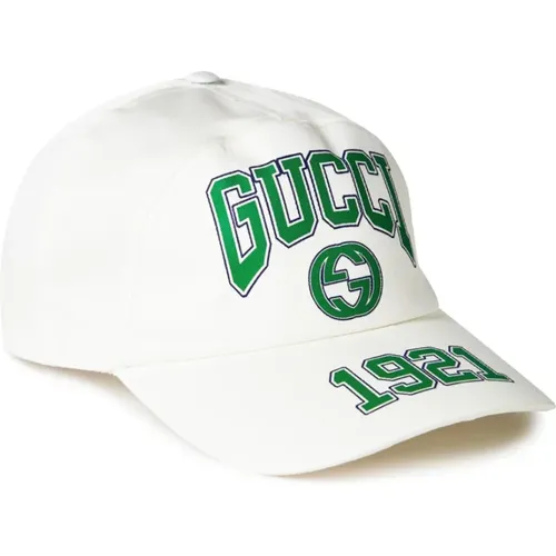 Logo Baseball Cap /Green Hat , male, Sizes: S - Gucci - Modalova