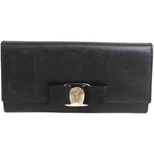 Pre-owned Leather wallets , female, Sizes: ONE SIZE - Salvatore Ferragamo Pre-owned - Modalova