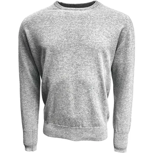 Super Geelong Crew Neck Pullover Flannel Grey , Herren, Größe: 3XL - William Lockie - Modalova