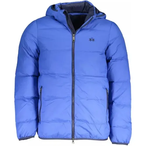 Blaue Elite Jacke mit Abnehmbarer Kapuze - LA MARTINA - Modalova