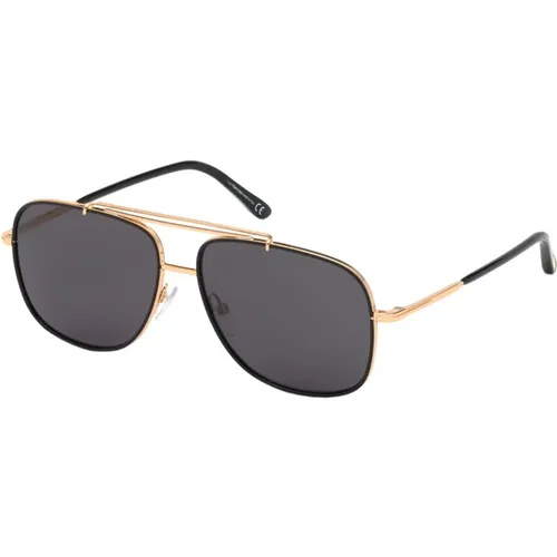 Gold/Grey Sunglasses Benton FT 0693 , male, Sizes: 58 MM - Tom Ford - Modalova