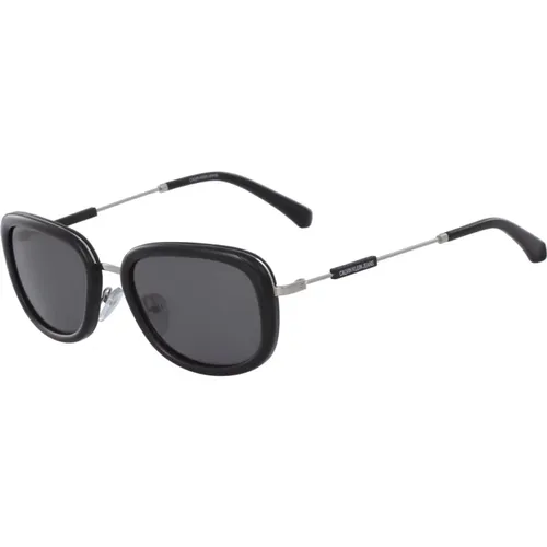 Jeans Ckj18700S-001 Sunglasses /Silver , female, Sizes: 53 MM - Calvin Klein - Modalova