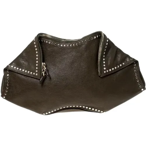 Pre-owned Leather clutches , female, Sizes: ONE SIZE - Alexander McQueen Pre-owned - Modalova