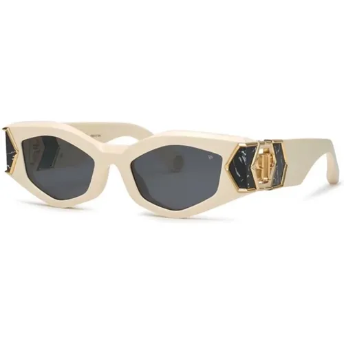 Stilvolle Sonnenbrille mit Rauchgläsern , Damen, Größe: 52 MM - Philipp Plein - Modalova