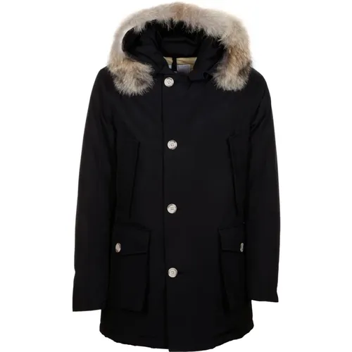 Arctic Detachable Fur Parka , male, Sizes: S, M, XL, 2XL, L - Woolrich - Modalova