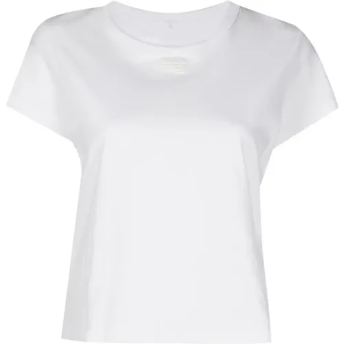 Weißes Baumwoll-Logo-T-Shirt von Alexander Wang , Damen, Größe: S - T by Alexander Wang - Modalova