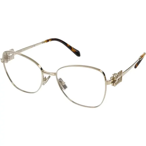 Stylische Brille , Damen, Größe: 56 MM - Miu Miu - Modalova