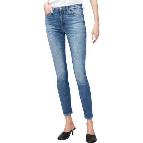 Slim Illusion Eco Skinny Jeans , female, Sizes: W25, W30, W28, W26 - 7 For All Mankind - Modalova