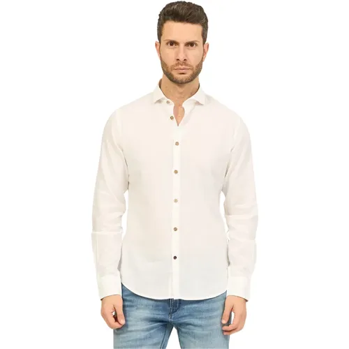 Long Sleeve Button-Up Shirt , male, Sizes: L, 3XL, M, XL, S, 2XL - YES ZEE - Modalova