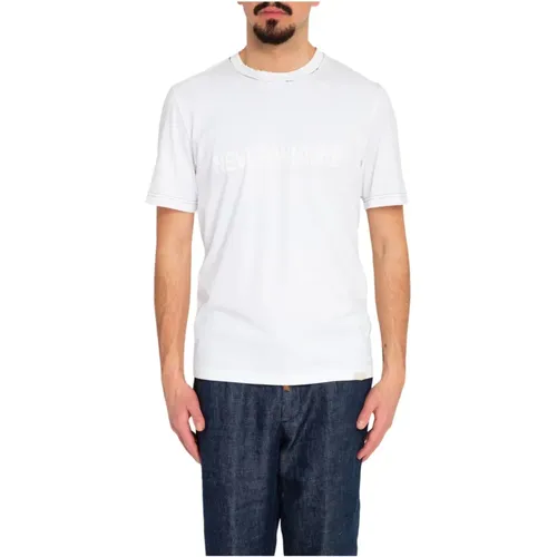 Klassisches Weißes T-Shirt , Herren, Größe: S - Premiata - Modalova