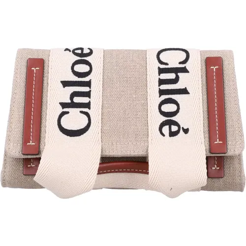 White/ Woody Belt Bag , female, Sizes: ONE SIZE - Chloé - Modalova