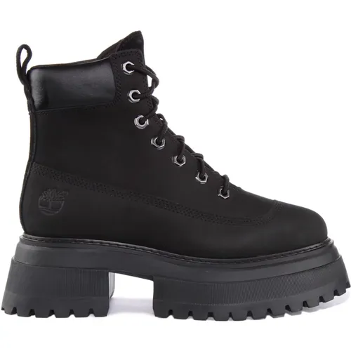 Platform Lace-Up Boots , female, Sizes: 8 UK, 5 UK, 3 UK, 8 1/2 UK, 4 UK, 4 1/2 UK, 6 1/2 UK, 6 UK, 7 UK, 5 1/2 UK - Timberland - Modalova