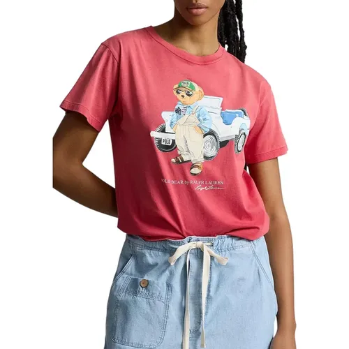 Truck Sunrise T-Shirt , Damen, Größe: S - Ralph Lauren - Modalova