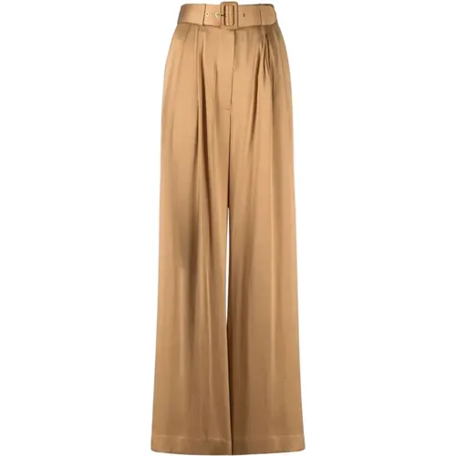 Silk Tuck Pants , female, Sizes: S, M, L - Zimmermann - Modalova