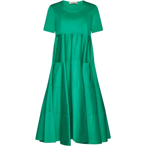 Elegantes Kleid mit tasche ruota b , Damen, Größe: L - Blanca Vita - Modalova