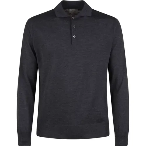 Grauer Punto Pullover Canali - Canali - Modalova