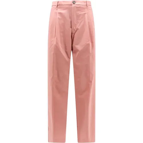 Trousers with Button and Zip , male, Sizes: S - Amaránto - Modalova