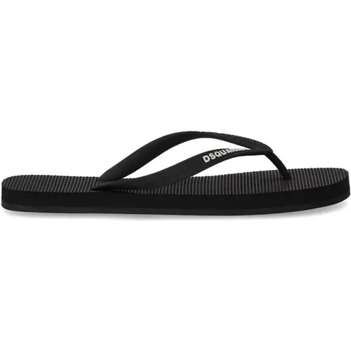 Flip Flops With Logo , male, Sizes: 10 UK, 5 UK, 6 UK - Dsquared2 - Modalova