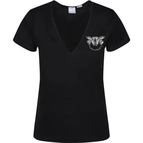 T-Shirts , Damen, Größe: XL - pinko - Modalova