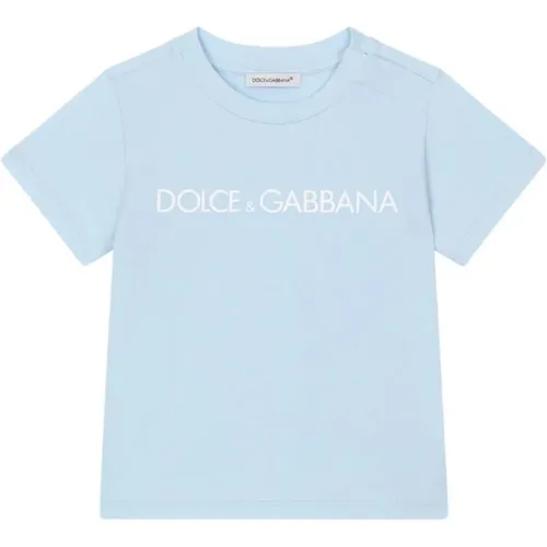 Hellblaue T-Shirts & Polos für Mädchen,T-Shirts - Dolce & Gabbana - Modalova