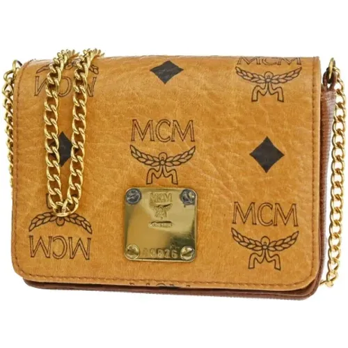 Pre-owned Leather shoulder-bags , female, Sizes: ONE SIZE - MCM Pre-owned - Modalova