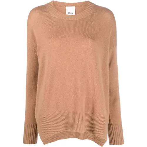 Butterscotch Cashmere Sweater , Damen, Größe: M - allude - Modalova