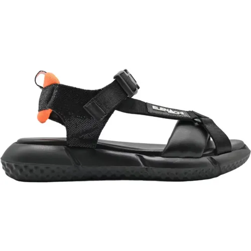 Schwarz/Orange Sneakers - Stil 3210 , Damen, Größe: 40 EU - Elena Iachi - Modalova
