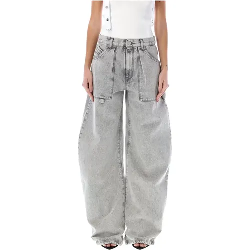 Effie Jeans Light Grey , female, Sizes: W27, W25, W26 - The Attico - Modalova