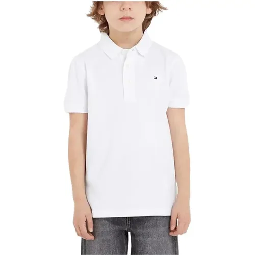 Weißes Polo-Shirt mit Flagge - Tommy Hilfiger - Modalova