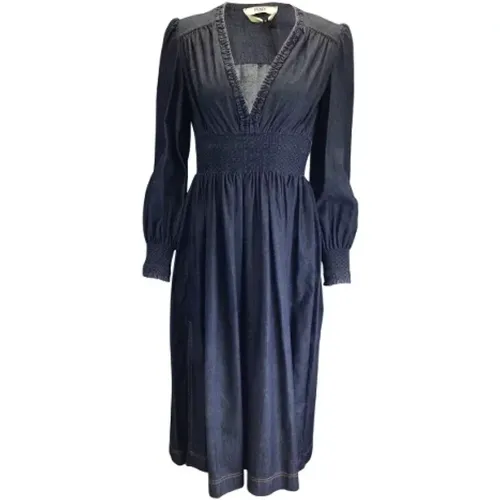 Blaues Baumwoll Fendi Kleid - Fendi Vintage - Modalova