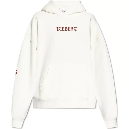 Sweatshirt mit Logo , Herren, Größe: M - Iceberg - Modalova